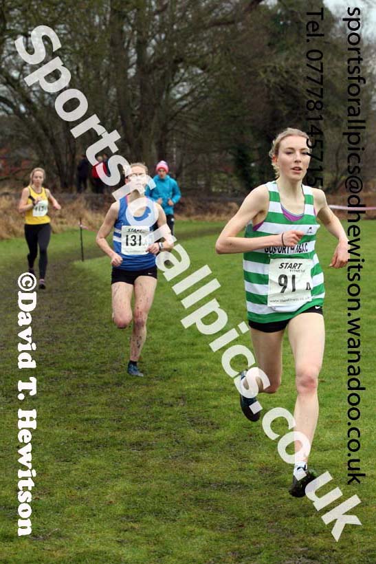 Senior and veteran womens Durham Cathedral Cross Country Relays, Maiden Castle, Durham. Photo: David T. Hewitson/Sports for All Pics